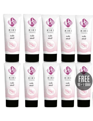 KIKÍ TRAVEL LUBRICANTE SABOR A NUBE 50ML 10 + 1 GRATIS