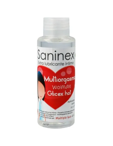 Lubricante Multiorgasmico Woman Glicex Hot 4 En 1 100 Ml Saninex