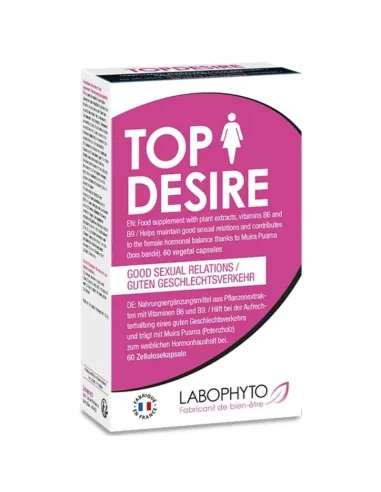 TOP DESIRE AUMENTO LIBIDO MUJER 60 CAPSULAS