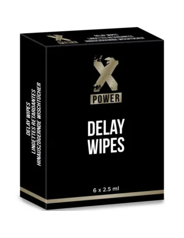 XPOWER DELAY WIPES TOALLITAS RETARDANTES 6 UNIDADES