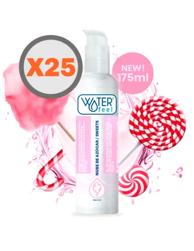 WATERFEEL LUBRICANTE NUBE DE AZÚCAR 175 ML PACK 25 UDS