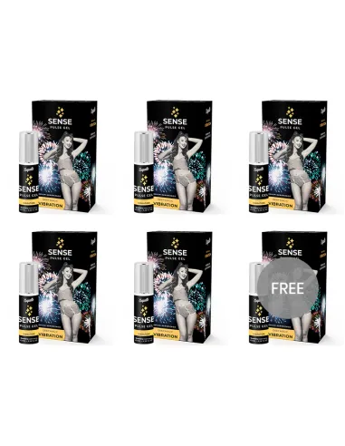 COQUETTE CHIC DESIRE PULSE GEL FRESA VIBRACIÓN LIQUIDA PREMIUM 6ML 5 + 1 GRATIS