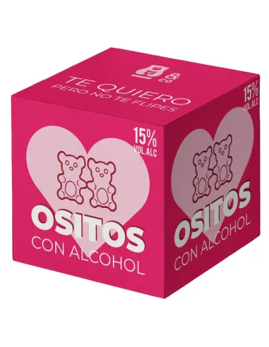 OSITOS DE GOMINOLA CON ALCOHOL - GINEBRA Y FRESAS