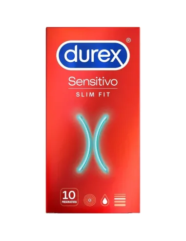 DUREX SENSITIVO SLIM FIT 10 UNIDADES