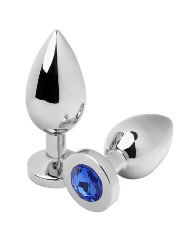 METALHARD ANAL PLUG DIAMOND BLUE SMALL 5.71CM