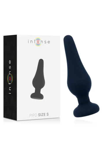 ANAL PLUG PIPO S SILICONE NEGRO 9.8 CM INTENSE AL MEJOR PRECIO