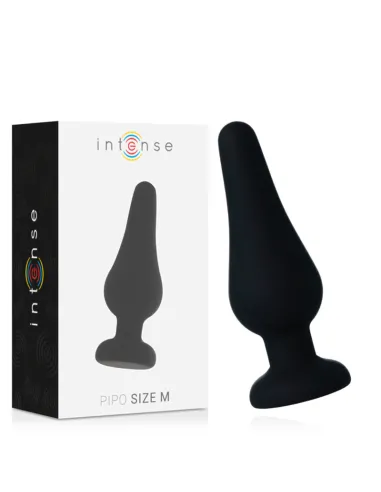 ANAL PLUG PIPO M SILICONE NEGRO 11 CM INTENSE AL MEJOR PRECIO