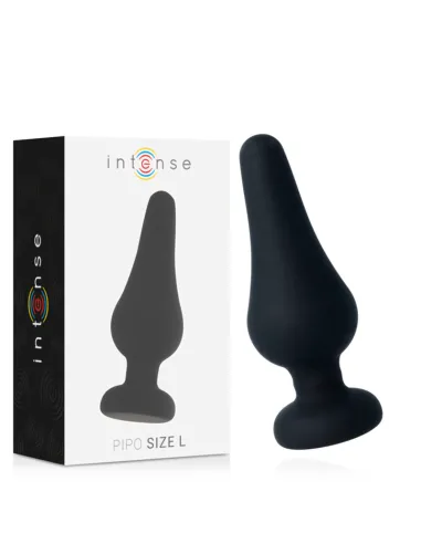 ANAL PLUG PIPO L SILICONE NEGRO 13 CM INTENSE AL MEJOR PRECIO