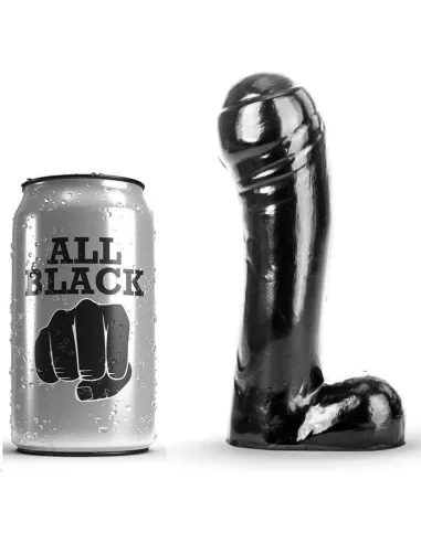 ALL BLACK DILDO NEGRO 15CM