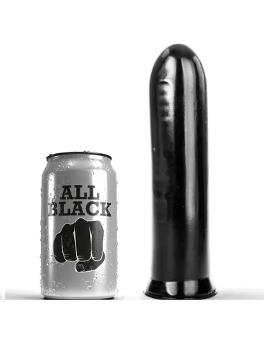 ALL BLACK DILDO NEGRO 19CM