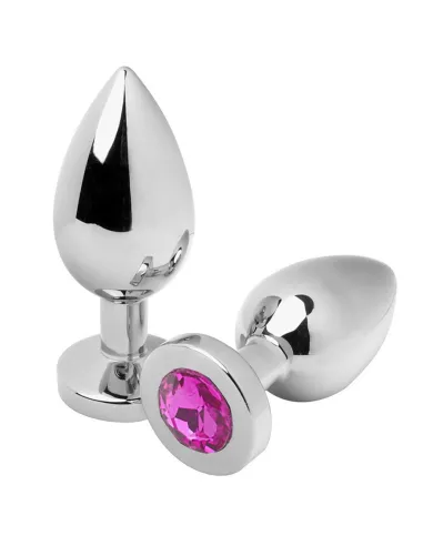 METALHARD ANAL PLUG DIAMOND ROSA SMALL 5.71CM