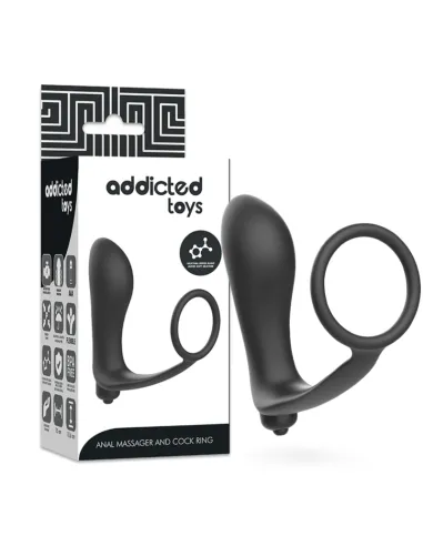 Compra Plug Anal Vibrador Con Anillo Pene Addicted Toys al Mejor Precio