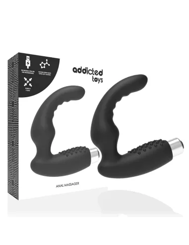 ADDICTED TOYS VIBRADOR PROSTÁTICO RECARGABLE NEGRO AL MEJOR PRECIO EN SEDUCCIONYPLACER.COM