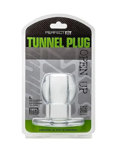 PERFECT FIT PLUG TUNNEL SILICONA TRANSPARENTE L