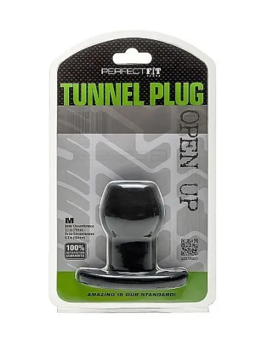 PERFECT FIT PLUG TUNNEL SILICONA NEGRO M