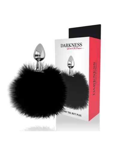 DARKNESS EXTRA BUTTPLUG ANAL CON COLA NEGRO 7CM