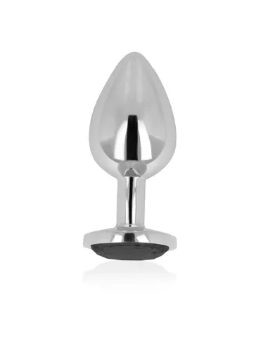 OHMAMA PLUG ANAL CON CRISTAL NEGRO 8 CM