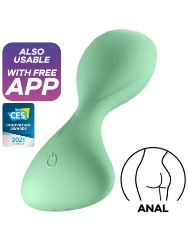 SATISFYER TRENDSETTER PLUG VIBRADOR APP - VERDE