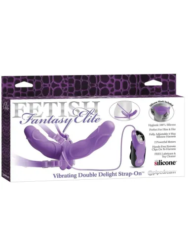 FETISH ELITE DOUBLE DELIGHT ARNES VIBRADOR LILA 11.5CM