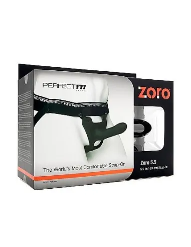 PERFECTFIT ZORO PENE SILICONA 14 CM CON ARNÉS NEGRO