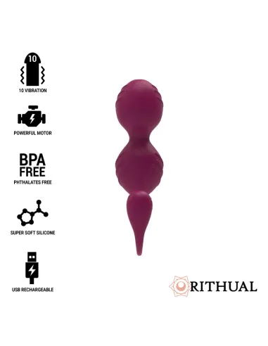 RITUAL NISHA BOLAS KEGEL RECARGABLES VIBRADORAS ORQUIDEA AL MEJOR PRECIO EN SEDUCCIONYPLACER.COM