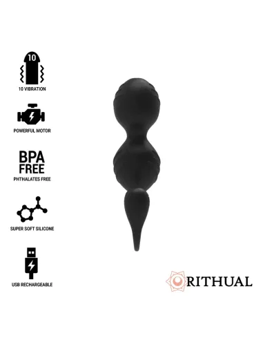 RITUAL NISHA BOLAS KEGEL RECARGABLES VIBRADORAS NEGRO AL MEJOR PRECIO EN SEDUCCIONYPLACER.COM