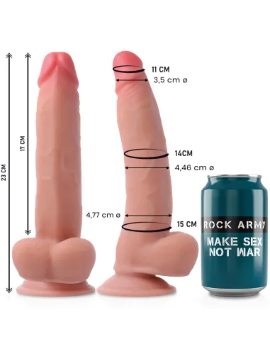 DILDO REALISTA 23 CM ROCKARMY DUAL DENSITY LEOPARD AL MEJOR PRECIO