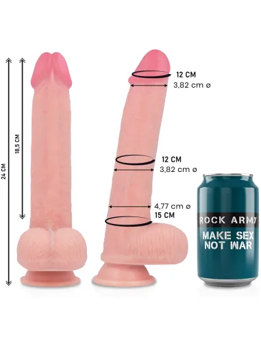 DILDO PREMIUM KINGCOBRA 24CM ROCKARMY LIQUID SILICONE AL MEJOR PRECIO