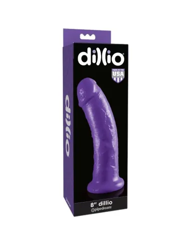 DILLIO DILDO CON VENTOSA 20.32 CM LILA