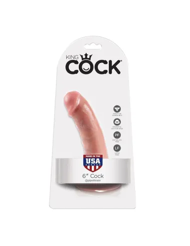 KING COCK 6" PENE NATURAL 15.2 CM