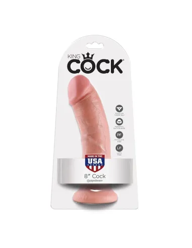 KING COCK 8" PENE NATURAL 20.3 CM