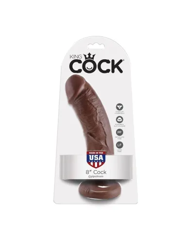 KING COCK 8" PENE MARRON 20.3 CM