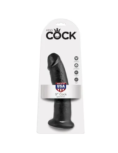 KING COCK 9" PENE NEGRO 22.9 CM