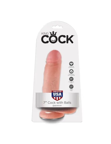 KING COCK 7" PENE REALISTICO NATURAL 17.8CM