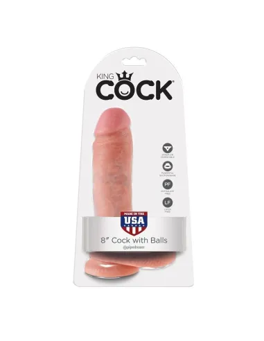 KING COCK 8" PENE REALISTICO NATURAL 20.3CM