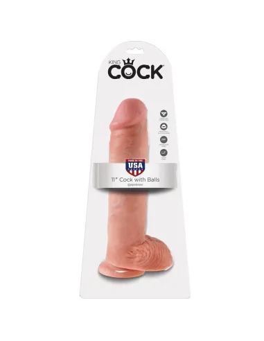 KING COCK 11" PENE REALISTICO NATURAL 28 CM