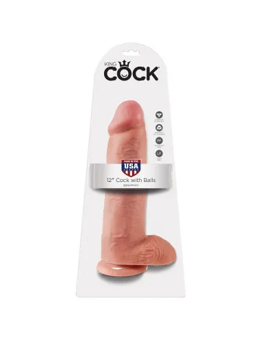 KING COCK 12" PENE REALISTICO NATURAL 30.48 CM