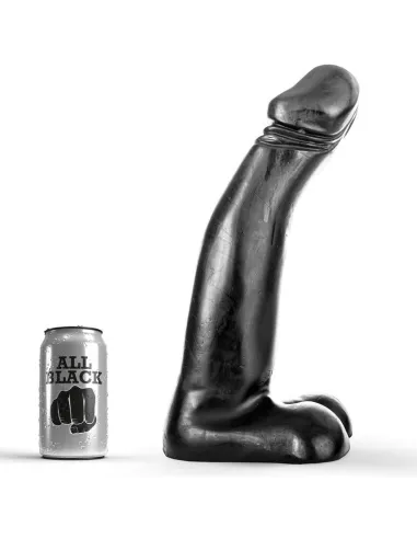 ALL BLACK DILDO NEGRO 33.5 CM