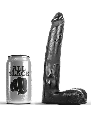 ALL BLACK DILDO REALISTICO 21CM