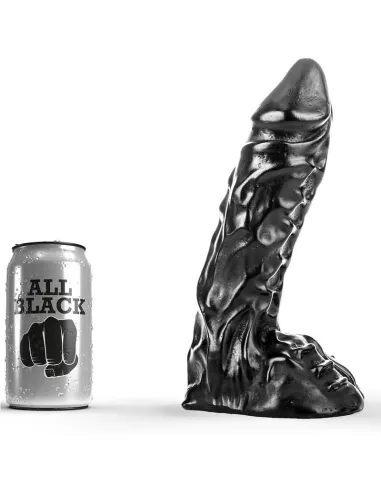 DILDO 23CM ALL BLACK