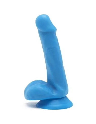 GET REAL - HAPPY DICKS DILDO 12 CM CON TESTICULOS AZUL