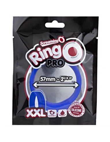 SCREAMING O - ANILLO PENE Y TESTICULOS RING O XXL - AZUL