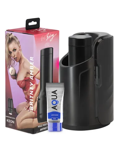 KIIROO PACK KEON + FEEL BRITNEY AMBER + LUBRICANTE AQUA QUALITY 50 ML