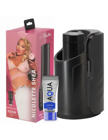 KIIROO KEON + FEEL NICOLETTE SHEA STROKER + LUBRICANTE AQUA QUALITY 50 ML