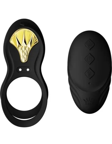 ZALO - BAYEK ANILLO VIBRADOR CONTROL REMOTO PAREJAS NEGRO