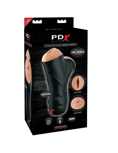 PDX ELITE MASTURBADOR MASCULINO DOBLE BOCA Y VAGINA