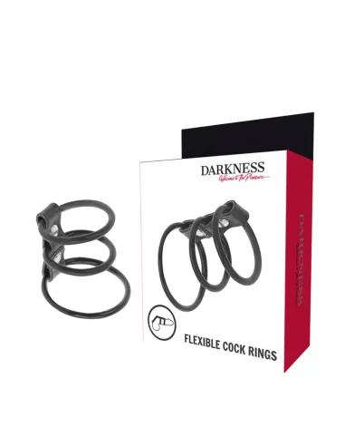 DARKNESS SET DE 3 ANILLAS PENE FLEXIBLE