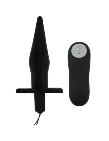 BAILE BUTT PLUG ANAL CON VIBRACION - NEGRO