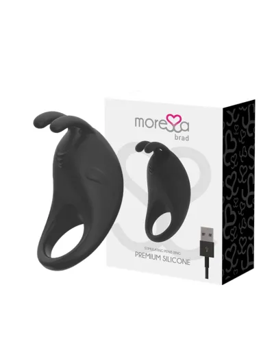 AMORESSA BRAD PREMIUM SILICONE RECARGABLE NEGRO AL MEJOR PRECIO ONLINE EN SEDUCCIONYPLACER.COM