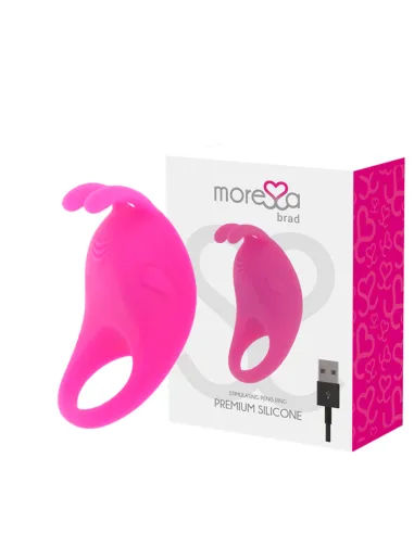 AMORESSA BRAD PREMIUM SILICONE RECARGABLE ROSA AL MEJOR PRECIO ONLINE EN SEDUCCIONYPLACER.COM